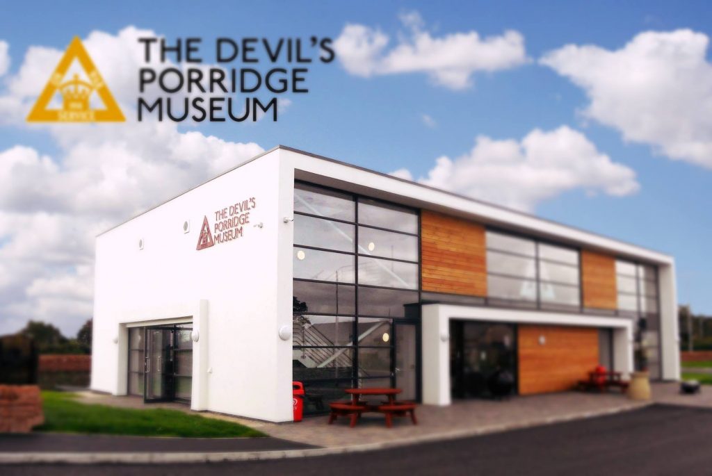 The Devils Porridge Museum from outside.