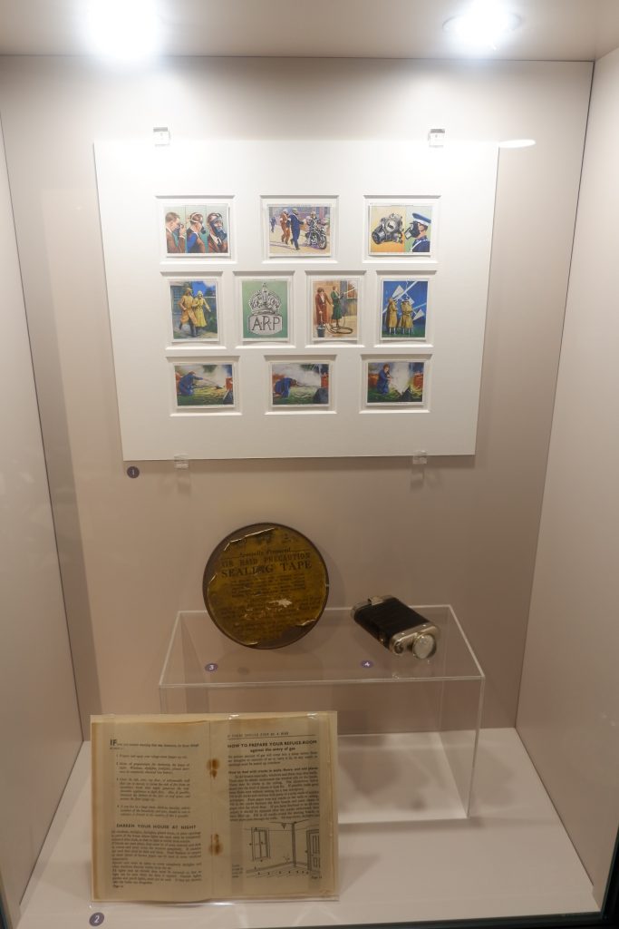 A World War Two display in The Devils Porridge Museum.