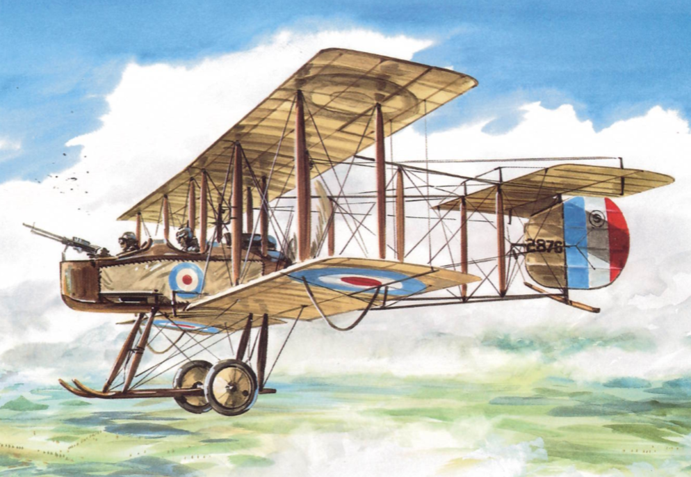 Illustration of Vickers F.B. 5 plane.