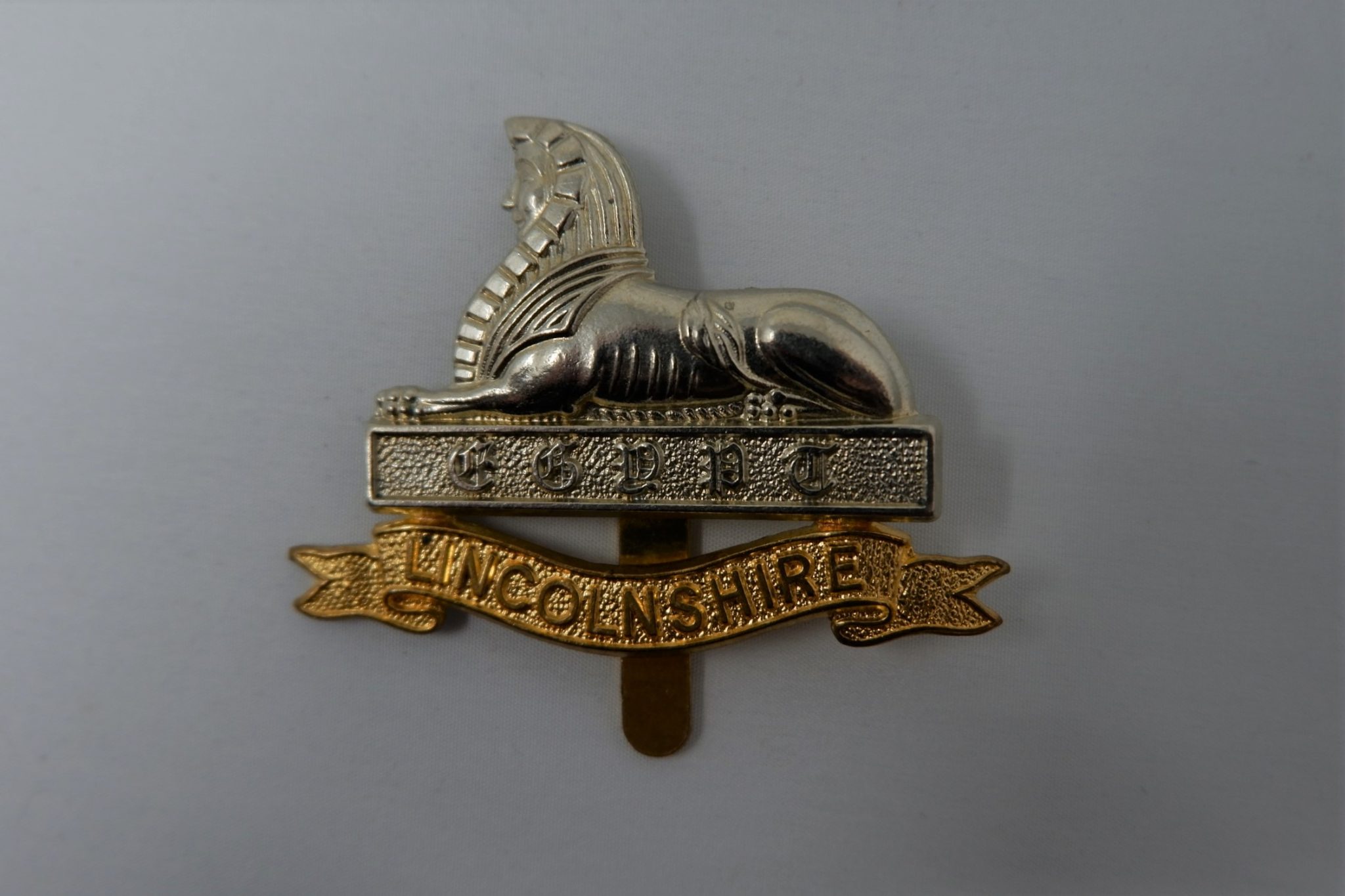 Lincolnshire Regiment badge.