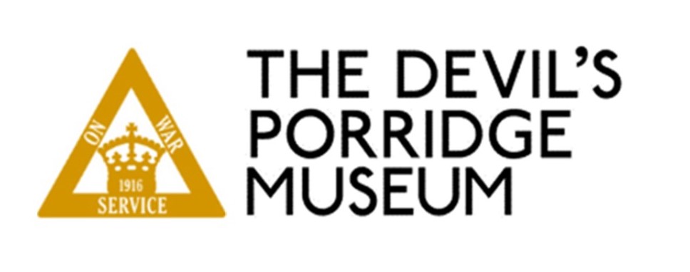 The Devil's Porridge Museum's logo.