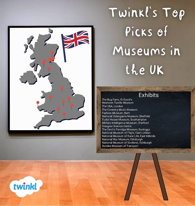 List of Twinkl's Top Picks of Museums in the UK, which includes The Devil's Porridge Museum.