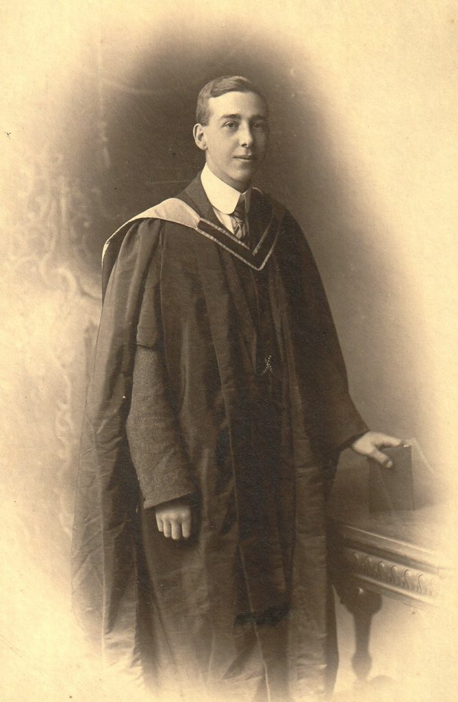 Graduation photo of HM Lowe.