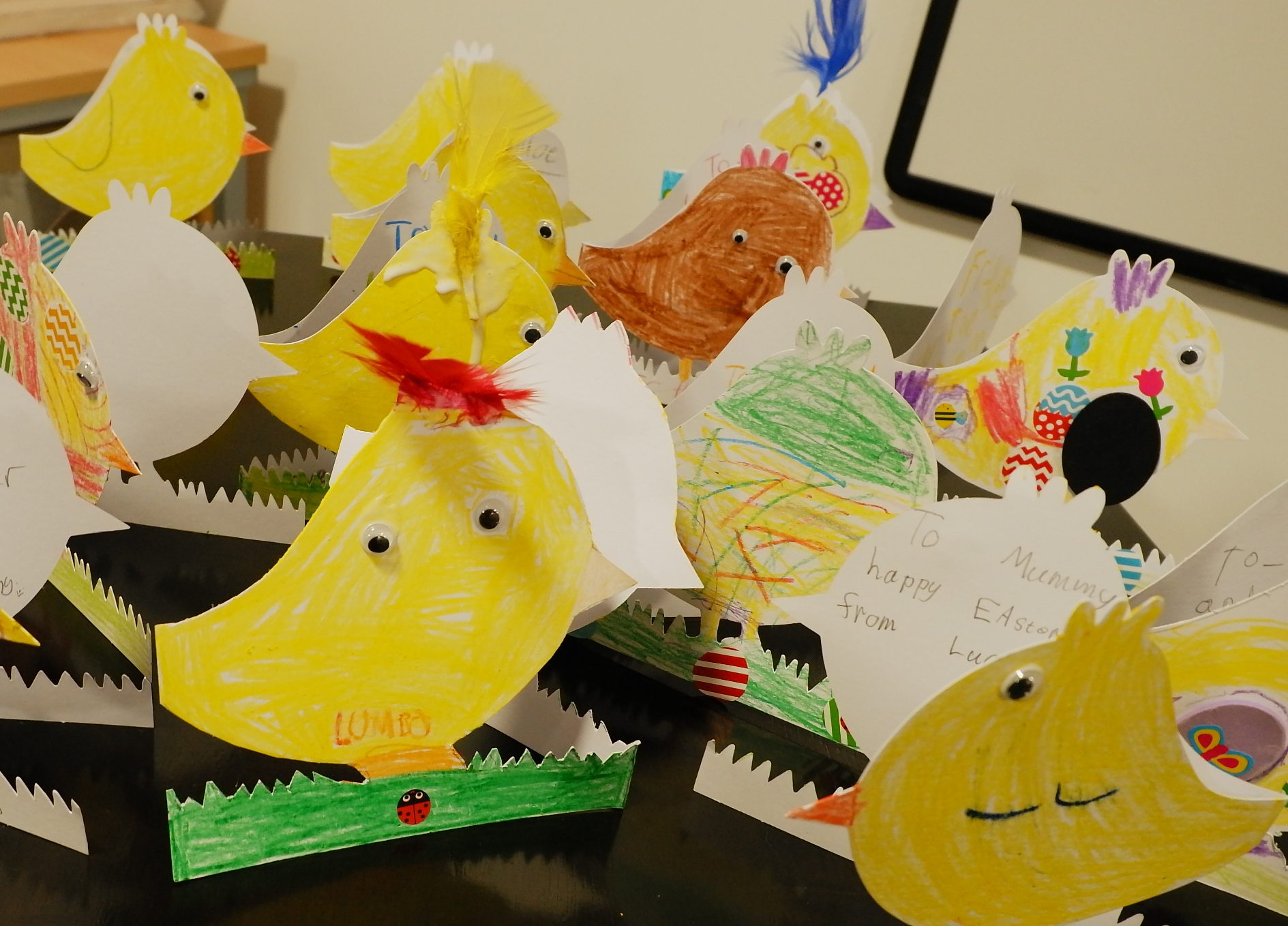 Some of the Easter chicks created by young people!