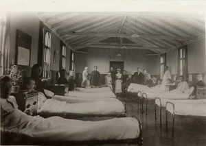 Inside Gretna Works Hospital. Photo from The Devil's Porridge Museum Archive.