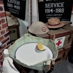 A sign which reads "On War Service 1914 - 1918 Living History to Remember.'