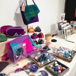 A selection of handmade bags and photos made by the Scotia Crafters.