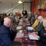A table of people at The Devil's Porridge Museum's Burns Supper.