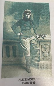 Alice Morton in her munition workers uniform.
