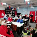 The Devil's Porridge Museum's Cordite Club and the local nursery listening to music.