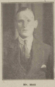 Stanley Charles Mott in a newspaper photo