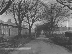 Melbourne Avenue a tree lined street in Eastriggs in the past.