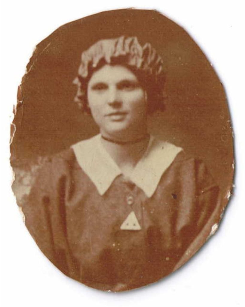 Martha Hannah Beech in her munitions workers uniform.