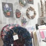 Wreaths and hanging decorations made by the Scotia Crafters.
