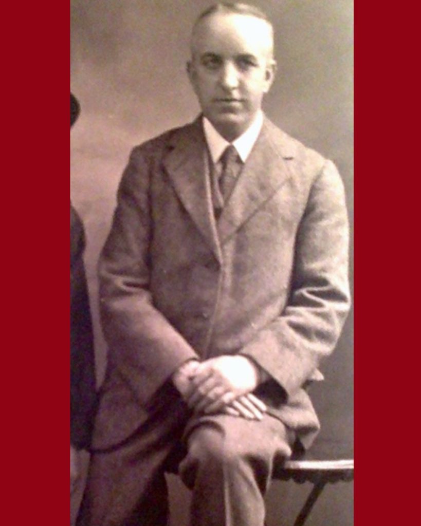 Robert Wotherspoon wearing a suit. This is a black and white photo from the past.